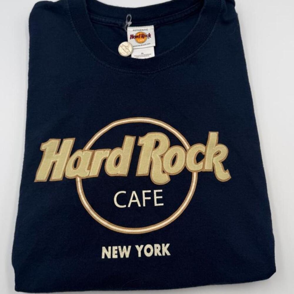 Hard Rock Cafe New York T-Shirt Navy blue size XL